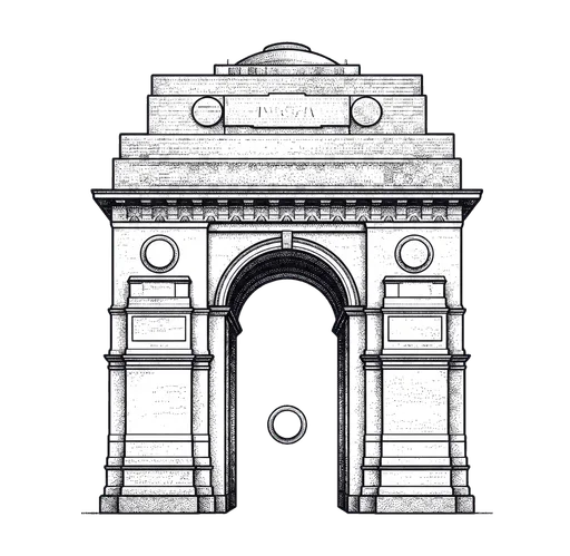 Delhi India Gate landmark, Digital Heroes office