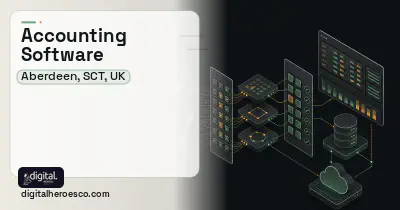 Accounting Software workflow illustration for Aberdeen, SCT, UK.