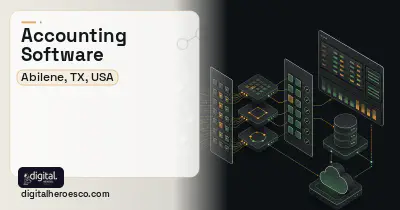 Accounting Software workflow illustration for Abilene, TX, USA.