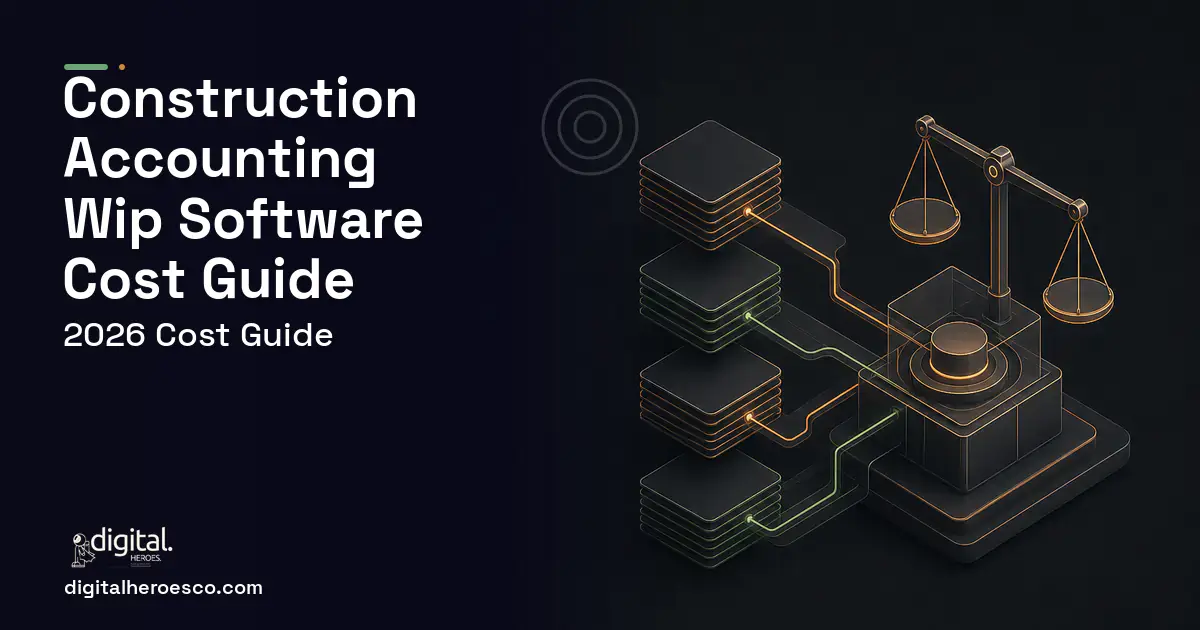 Accounting Software software overview illustration for Construction Accounting WIP Software Cost Guide.