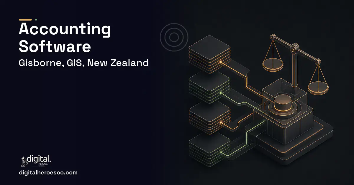 Accounting Software software overview illustration for Gisborne, GIS, New Zealand.