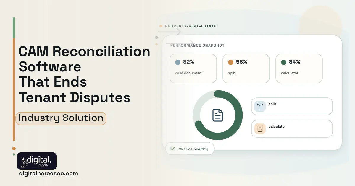 Cam Reconciliation software visual showing case document, split, and calculator.