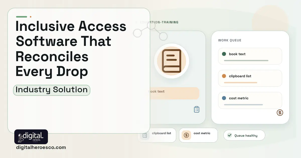 Course Materials and Inclusive Access software visual showing book text, clipboard list, and cost metric.