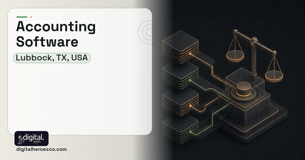 Accounting Software software overview illustration for Lubbock, TX, USA.