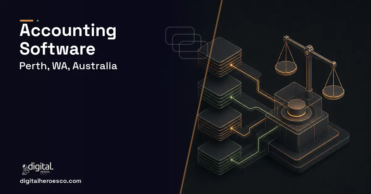 Accounting Software software overview illustration for Perth, WA, Australia.