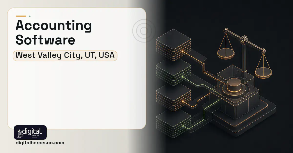 Accounting Software software overview illustration for West Valley City, UT, USA.