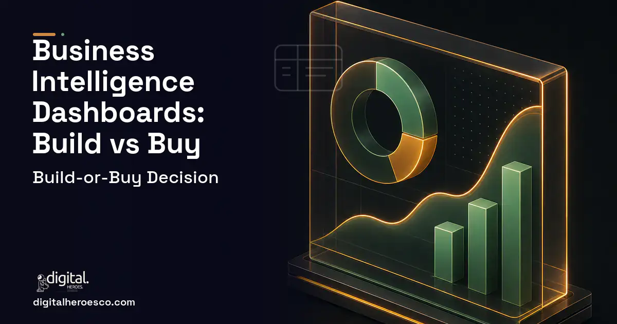 BI Dashboard Development product interface illustration for Business Intelligence Dashboards Build vs Buy Guide.