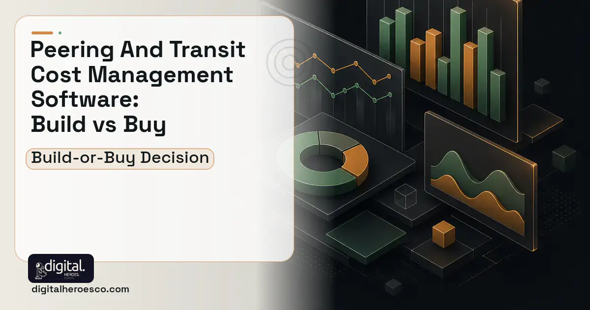 BI dashboard software overview illustration for Peering AND Transit Cost Management Software Build vs Buy Guide.