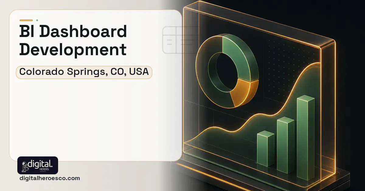 BI Dashboard Development product interface illustration for Colorado Springs, CO, USA.