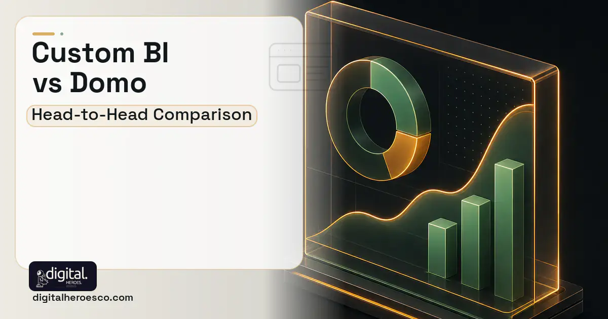 BI Dashboard Development product interface illustration for Custom BI Dashboard vs Domo.