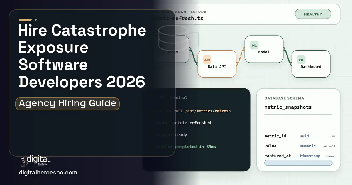 BI Dashboard Development architecture and database illustration for Catastrophe Exposure Management Software.