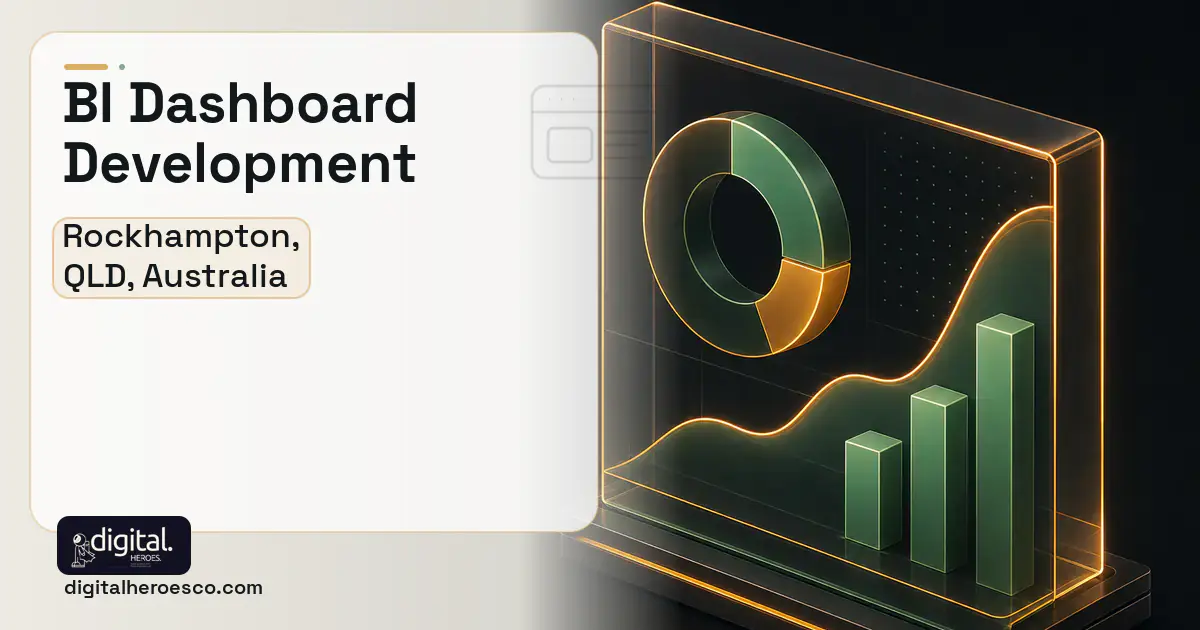 BI Dashboard Development product interface illustration for Rockhampton, QLD, Australia.