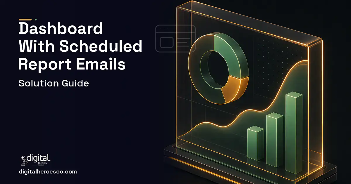 BI Dashboard Development product interface illustration for Custom Dashboard With Scheduled Report Emails.
