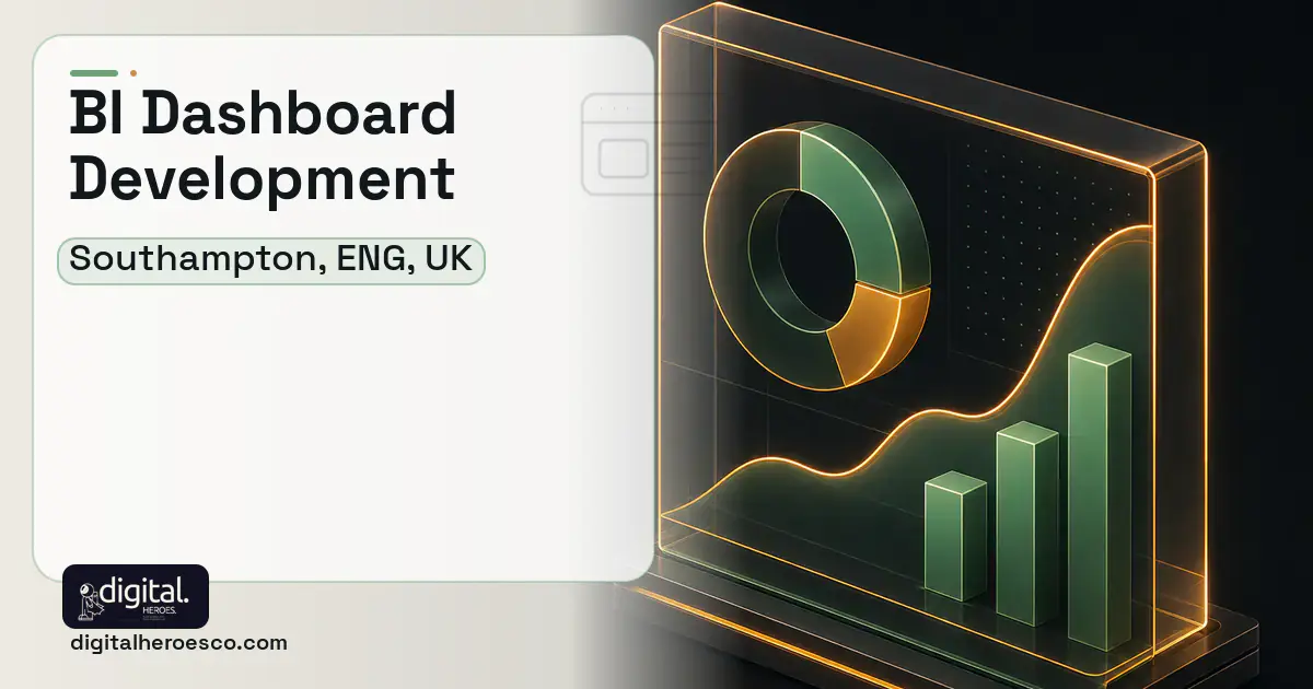 BI Dashboard Development product interface illustration for Southampton, ENG, UK.