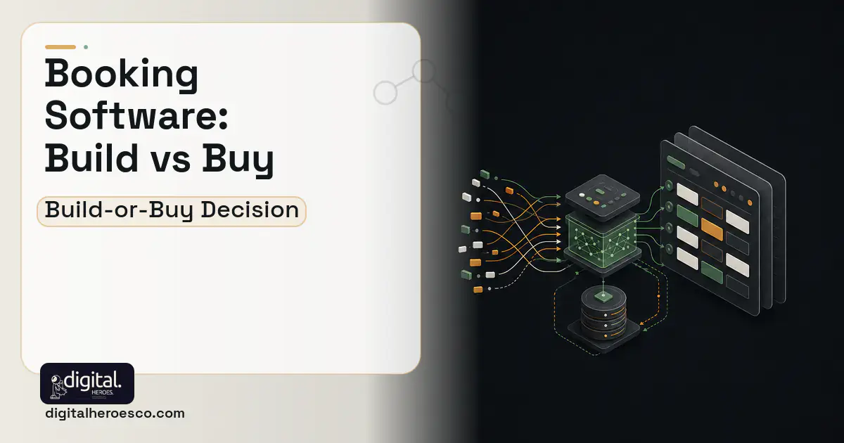 Booking Software workflow illustration for Booking Software Build vs Buy Guide.