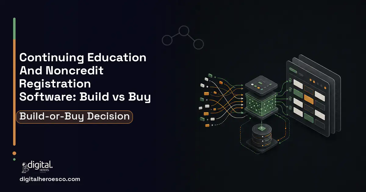 Booking Software workflow illustration for Continuing Education AND Noncredit Registration Software Build vs Buy Guide.