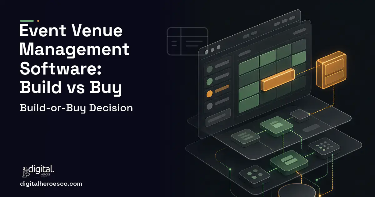Booking Software product interface illustration for Event Venue Management Software Build vs Buy Guide.
