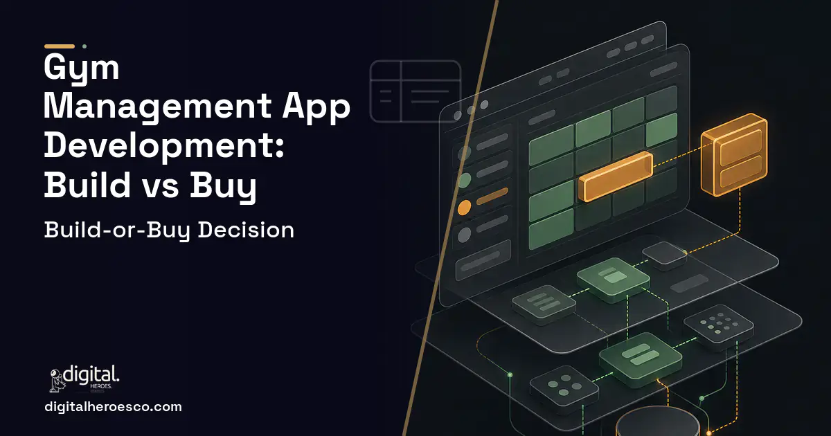 Booking Software product interface illustration for GYM Management App Development Build vs Buy Guide.
