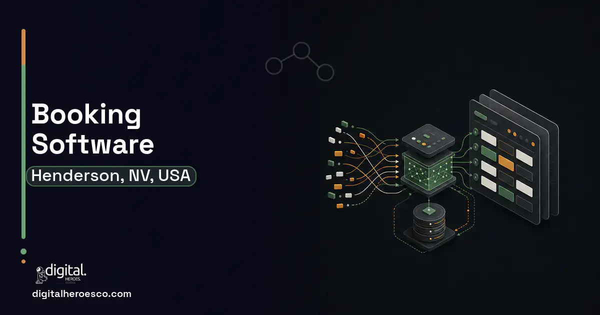 Booking Software workflow illustration for Henderson, NV, USA.