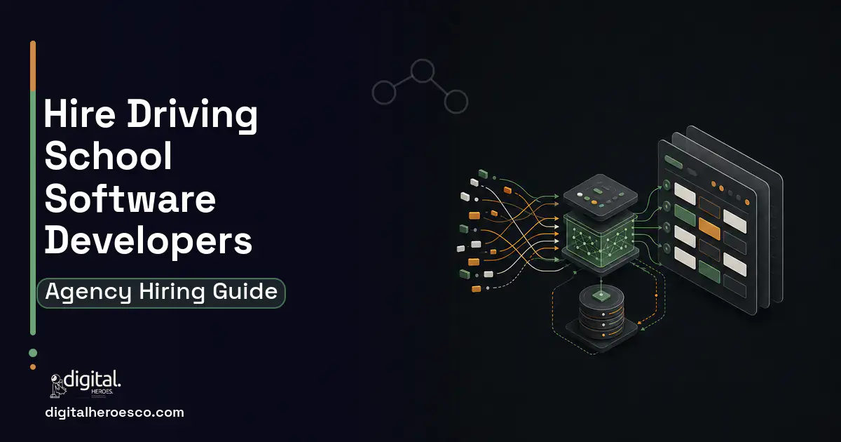 Booking Software workflow illustration for How to Hire a Driving School Software Development Company.
