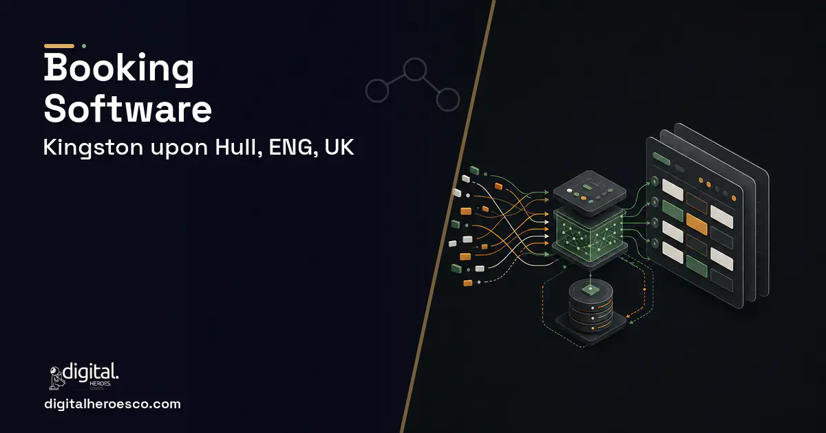 Booking Software workflow illustration for Kingston upon Hull, ENG, UK.