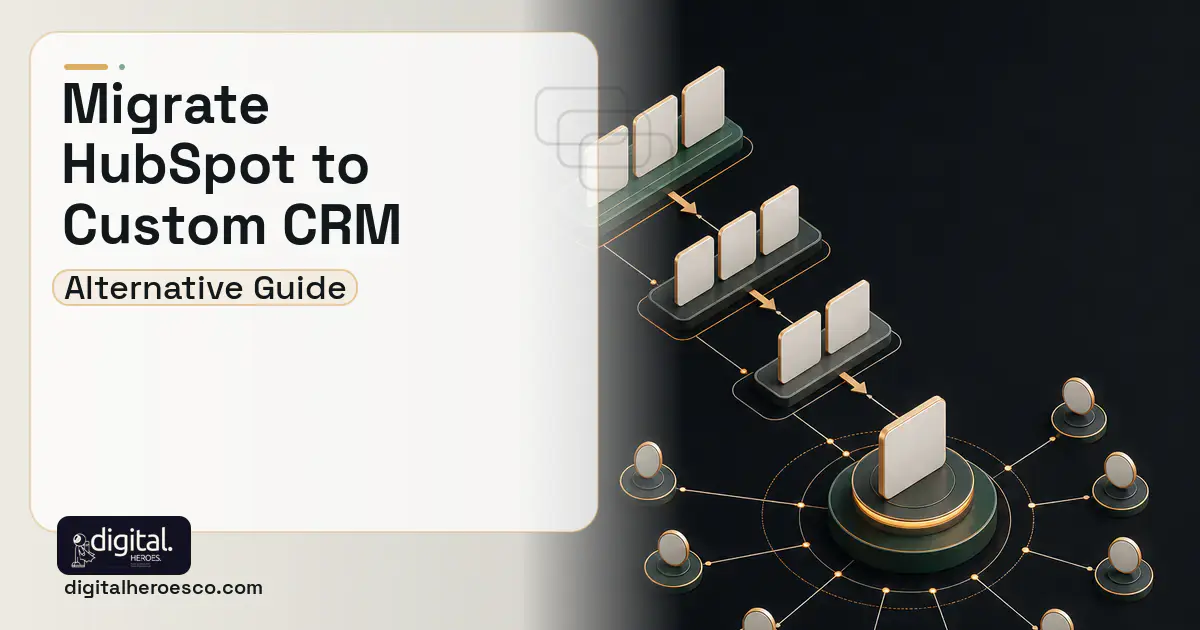CRM Development software overview illustration for Migrate From HubSpot to a Custom CRM.