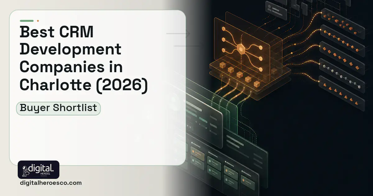 CRM Development workflow illustration for The Best Custom CRM Development Companies in Charlotte, NC 2026.