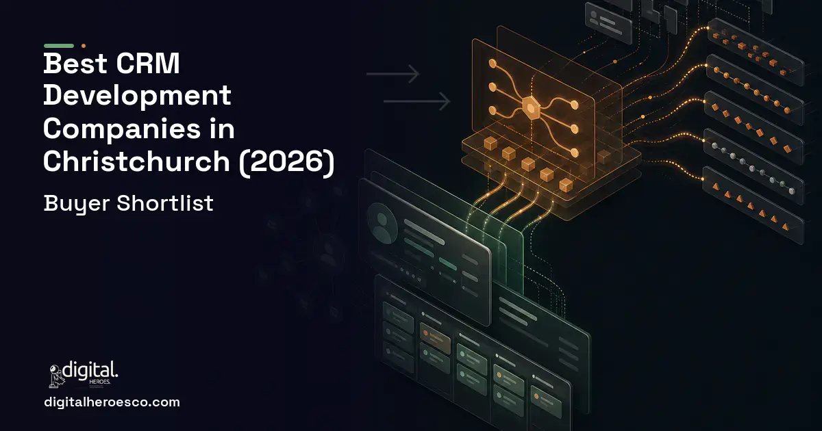 CRM Development workflow illustration for The Best Custom CRM Development Companies in Christchurch 2026.