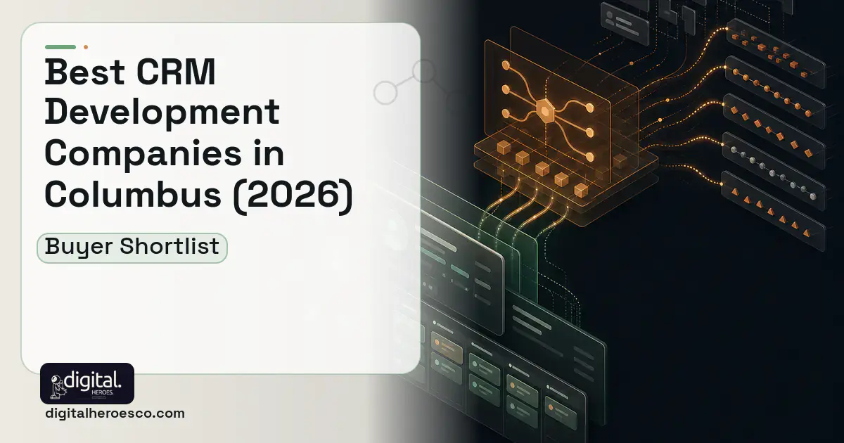 CRM Development workflow illustration for The Best Custom CRM Development Companies in Columbus, OH 2026.