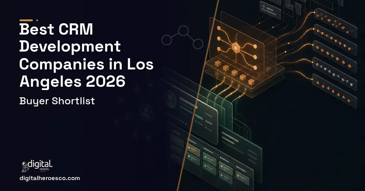 CRM Development workflow illustration for The Best CRM Development Companies in Los Angeles, CA 2026.