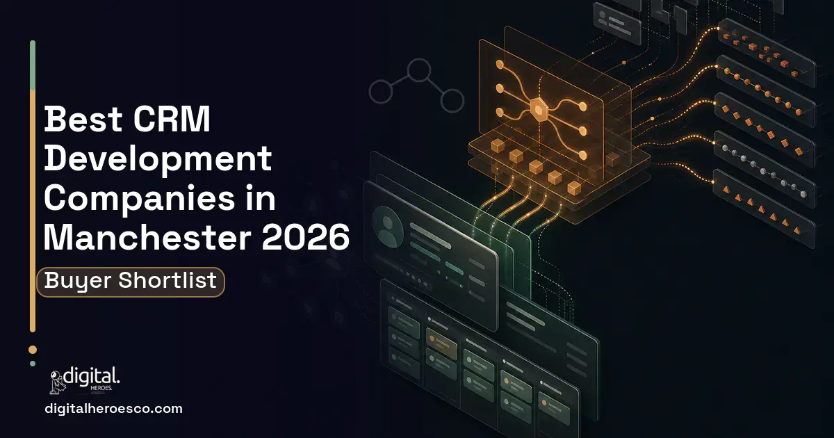 CRM Development workflow illustration for The Best CRM Development Companies in Manchester, England 2026.