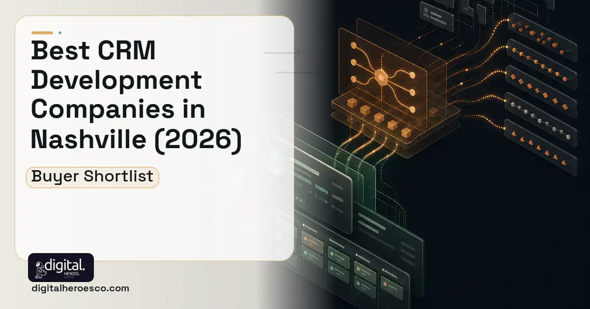 CRM Development workflow illustration for The Best Custom CRM Development Companies in Nashville, TN 2026.