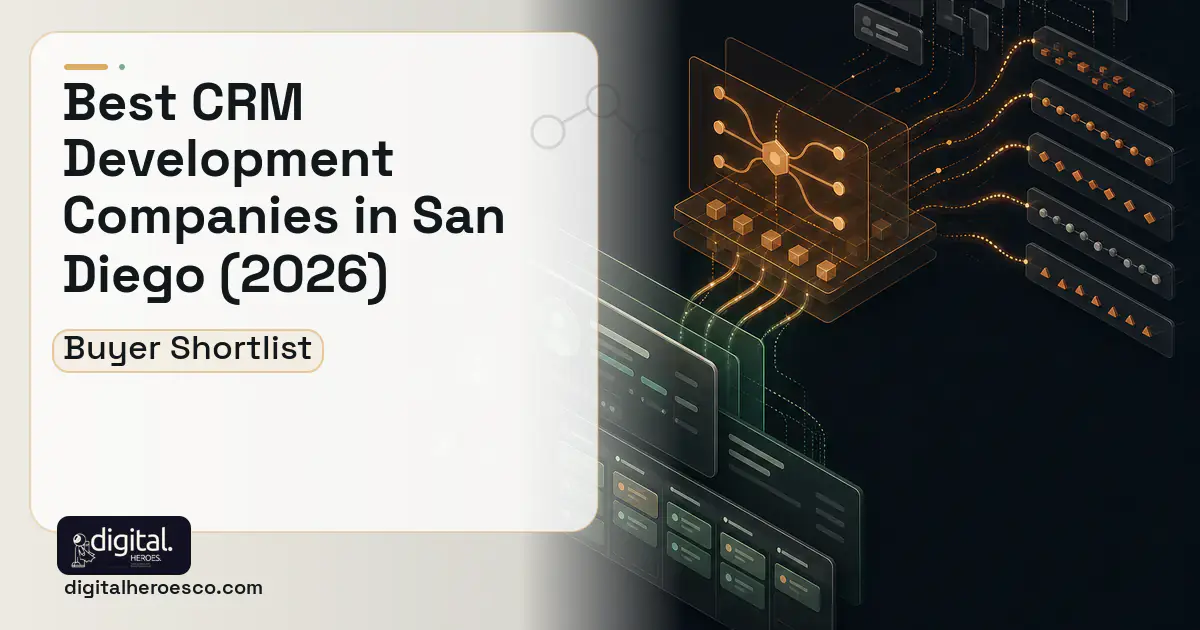 CRM Development workflow illustration for The Best CRM Development Companies in San Diego, CA 2026.