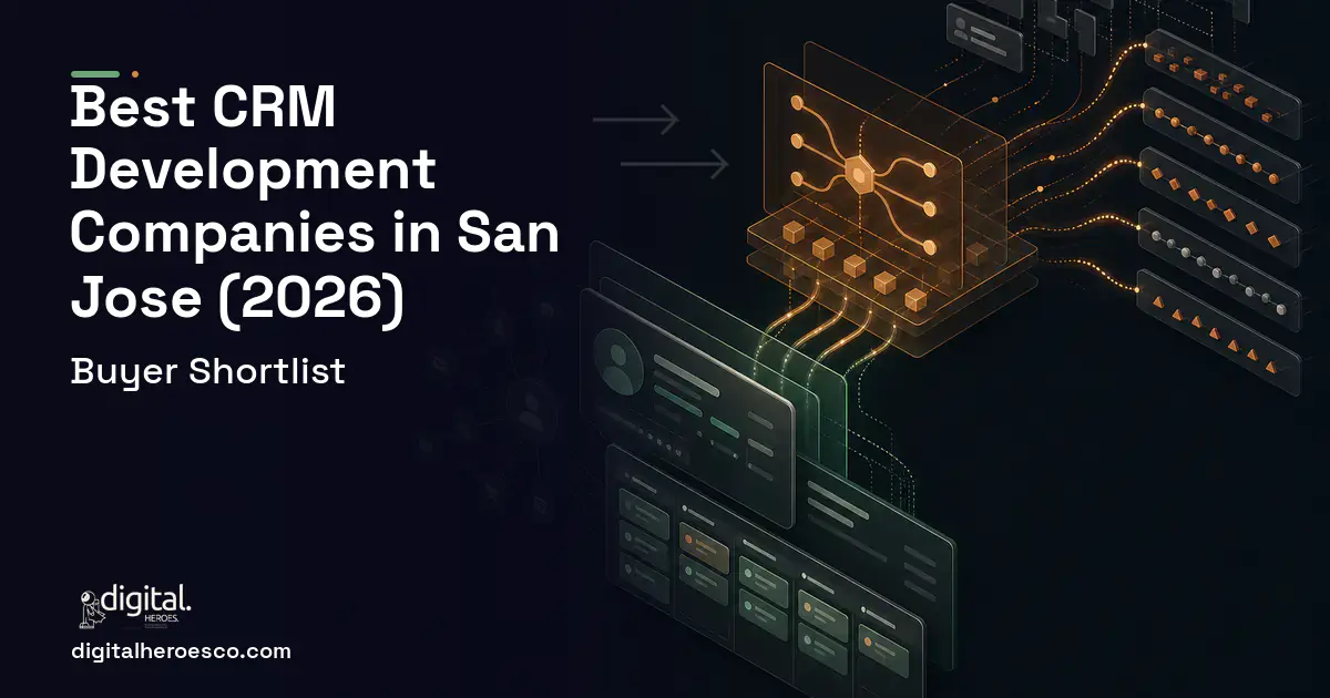 CRM Development workflow illustration for The Best CRM Development Companies in San Jose, CA 2026.