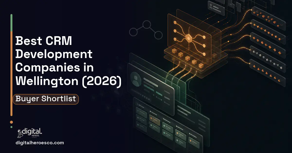 CRM Development workflow illustration for The Best Custom CRM Development Companies in Wellington, New Zealand 2026.