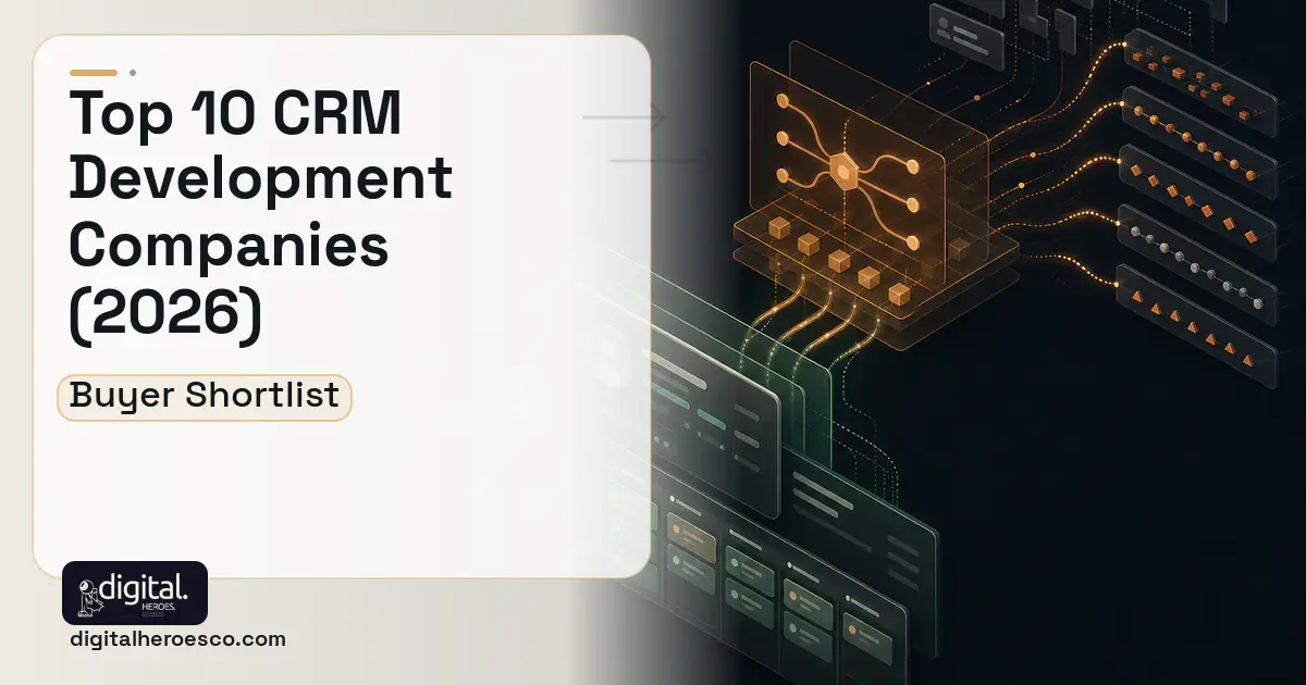 CRM Development workflow illustration for Top 10 CRM Development Companies 2026.