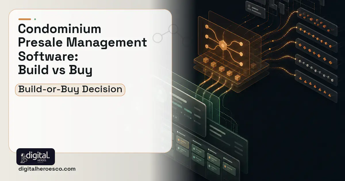 CRM Development workflow illustration for Condominium Presale Management Software Build vs Buy Guide.