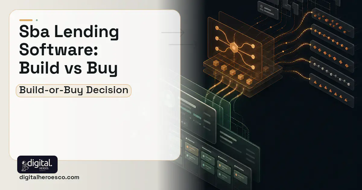 CRM Development workflow illustration for SBA Lending Software Build vs Buy Guide.