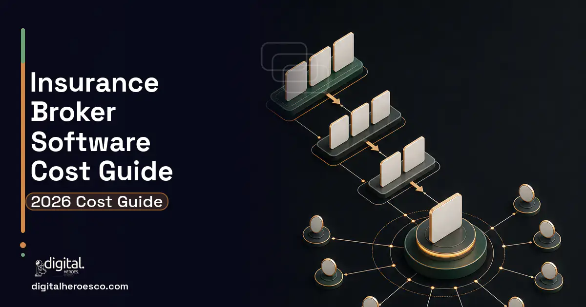 CRM Development software overview illustration for Insurance Broker Software Cost Guide.