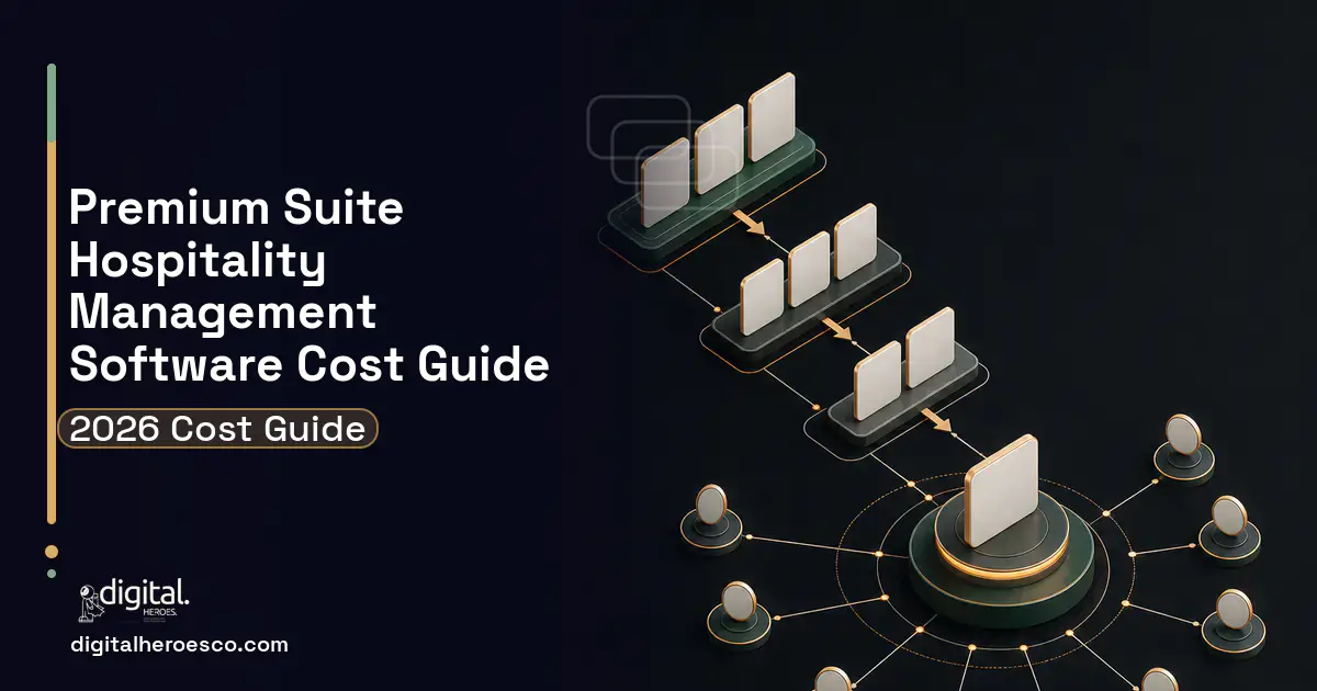 CRM Development software overview illustration for Premium Suite Hospitality Management Software Cost Guide.