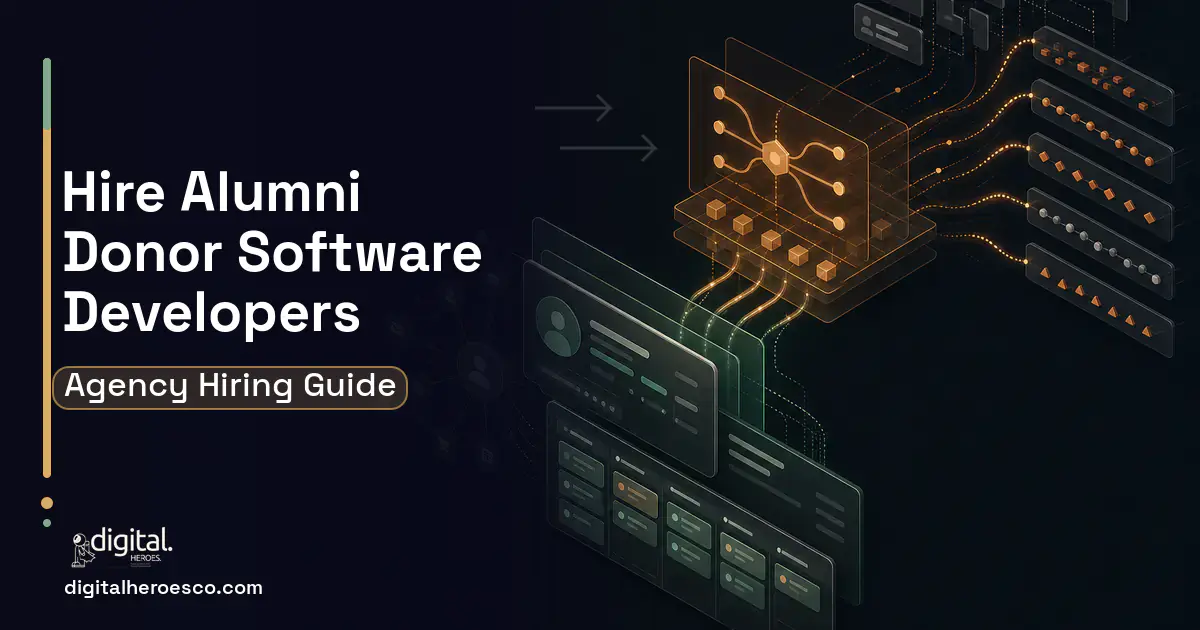 CRM Development workflow illustration for How to Hire an Alumni and Donor Management Software Development Company.