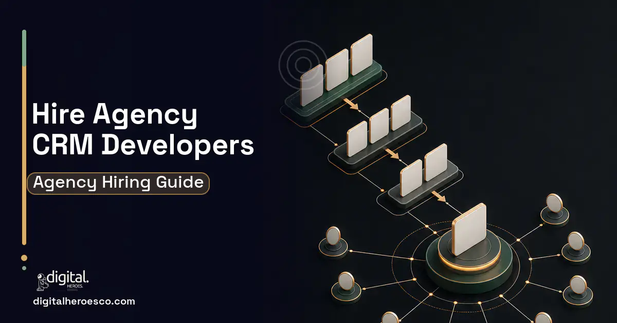 CRM Development software overview illustration for How to Hire a Custom Agency CRM Development Company.