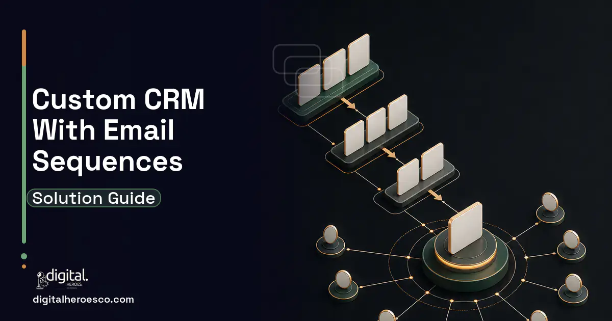 CRM Development software overview illustration for Custom CRM With Email Sequences.