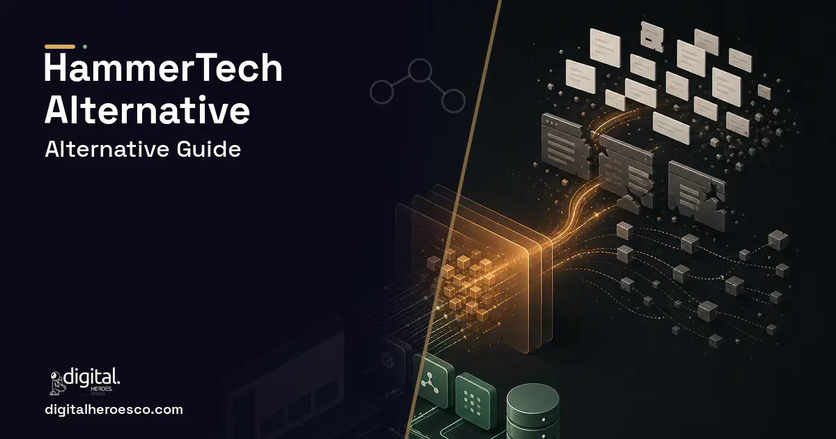 Custom Software Development workflow illustration for Hammertech Alternative.