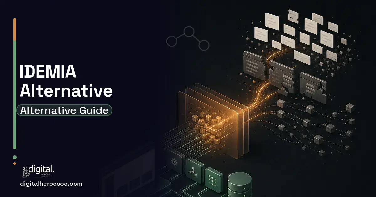 Custom Software Development workflow illustration for IDEMIA Alternatives for Credential Issuance and eSIM Operations.