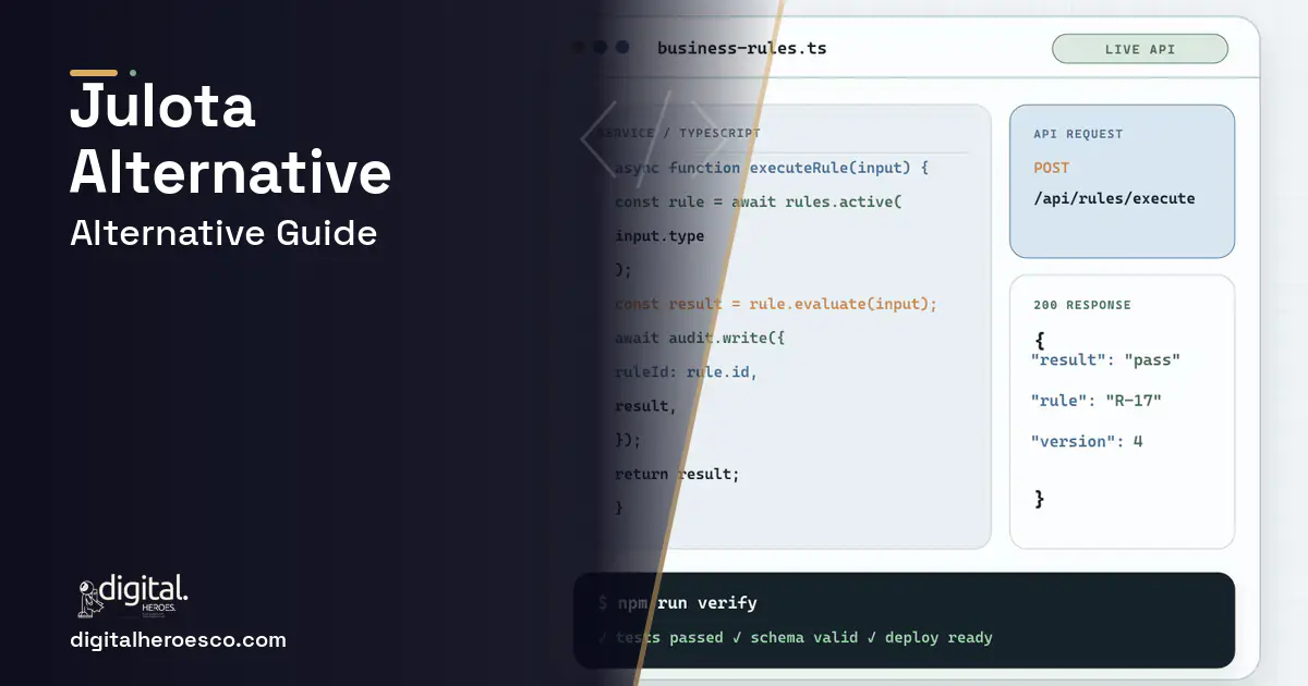 Custom Software Development code editor and API illustration for Julota Alternative.