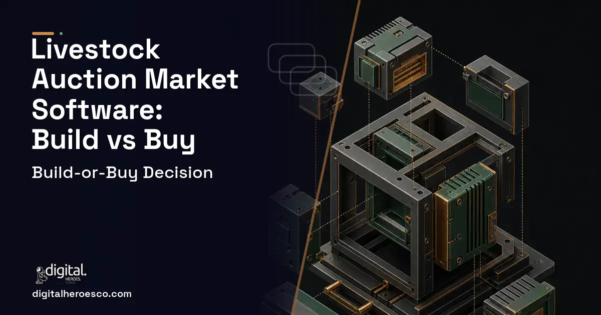 Custom Software Development software overview illustration for Livestock Auction Market Software Build vs Buy Guide.