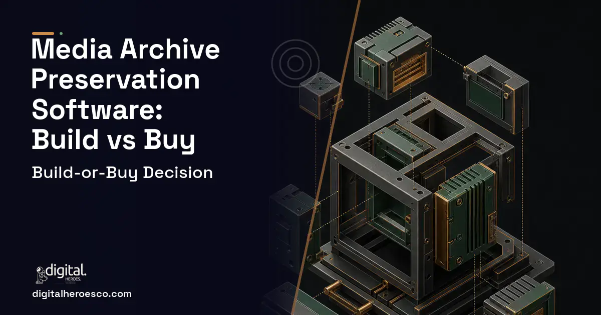 Custom Software Development software overview illustration for Media Archive Preservation Software Build vs Buy Guide.