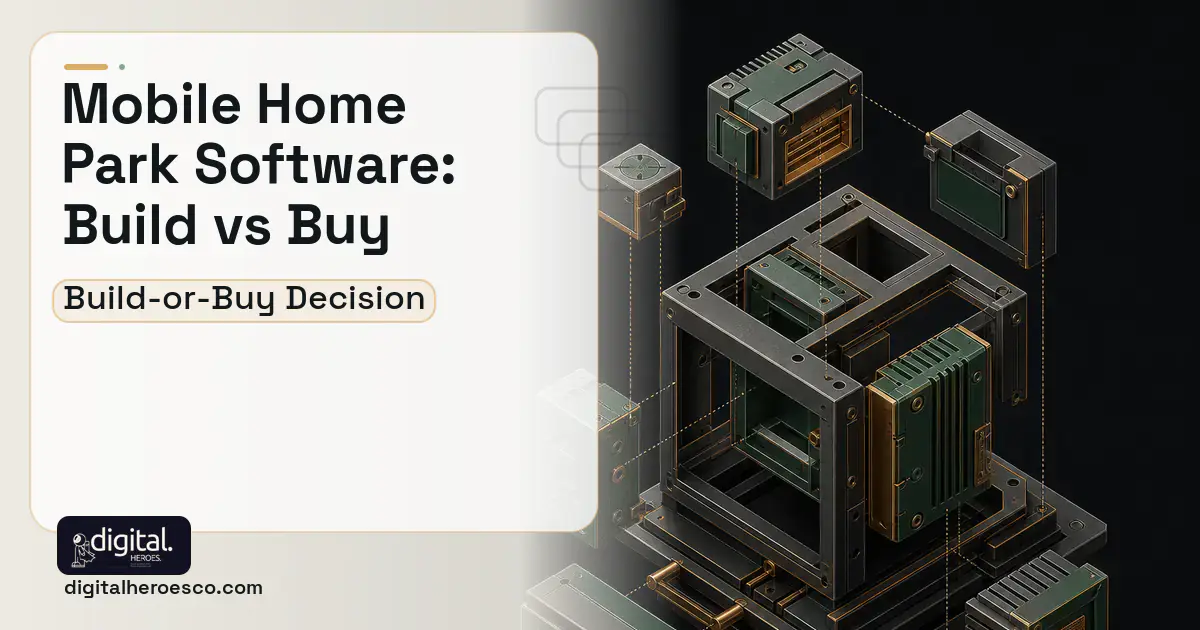 Custom Software Development software overview illustration for Mobile Home Park Software Build vs Buy Guide.