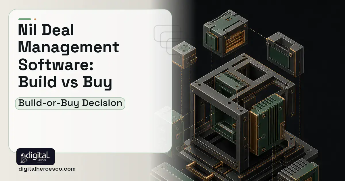 Custom Software Development software overview illustration for NIL Deal Management Software Build vs Buy Guide.